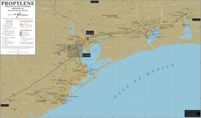 PetroChem Wire Texas and Louisiana Propylene Pipeline Systems-A digital map
