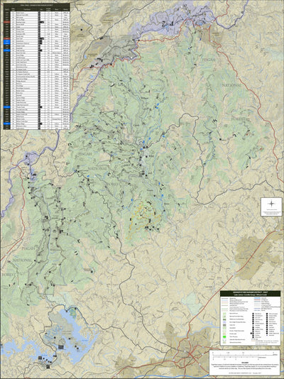 Pisgah Map Company, LLC Grandfather Ranger District - East Side digital map