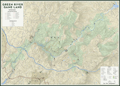 Pisgah Map Company, LLC Green River Game Land digital map