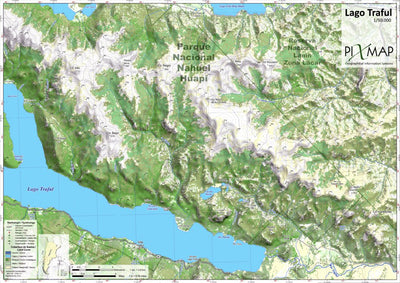 Pixmap Cartografía Digital Lago Traful 1/50.000 digital map