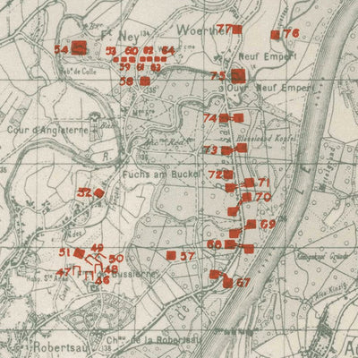 RAFAELA 1777 Ligne Maginot Fortifications 1944 - Brumath digital map