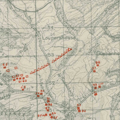 RAFAELA 1777 Ligne Maginot Fortifications - Saint Avold - Sarreguemines digital map