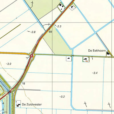 Red Geographics/Reijers Kaartproducties 14 G (Middenmeer-Winkel) digital map