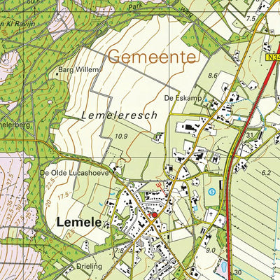 Red Geographics/Reijers Kaartproducties 28 A (Hellendoorn-Luttenberg) digital map