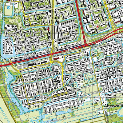 Red Geographics/Reijers Kaartproducties 37 E (Delft) digital map
