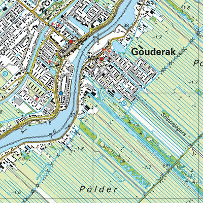Red Geographics/Reijers Kaartproducties 38 A (Gouda) digital map