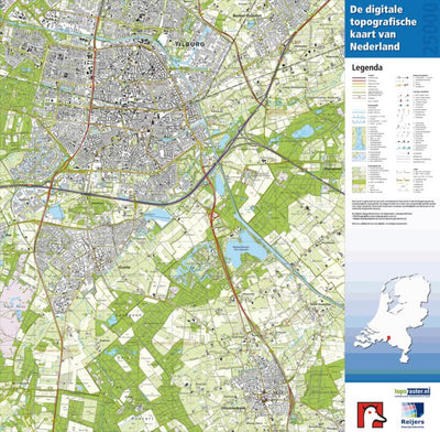 Red Geographics/Reijers Kaartproducties 50 F (Tilburg-Hilvarenbeek) digital map