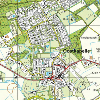 Red Geographics/Reijers Kaartproducties 65 A (Westkapelle-Oostkapelle) digital map