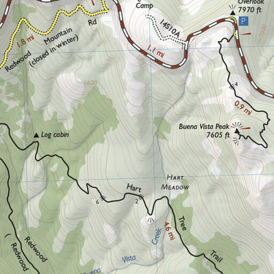 Redwood Hikes Press Grant Grove (Kings Canyon National Park) digital map