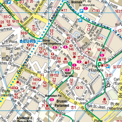 Reise Know-How Verlag Peter Rump GmbH Citymap Brussels 2023 digital map