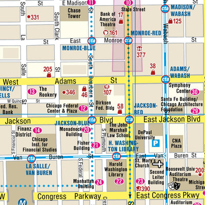 Reise Know-How Verlag Peter Rump GmbH Citymap Chicago Plus digital map