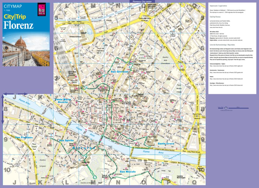 Flrence Map Tourist map of florence italy - Travelbyaina.net