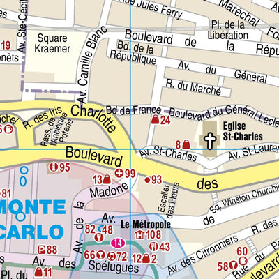 Reise Know-How Verlag Peter Rump GmbH Citymap Monaco digital map