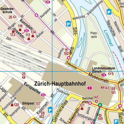Reise Know-How Verlag Peter Rump GmbH Citymap Zurich 2023 digital map
