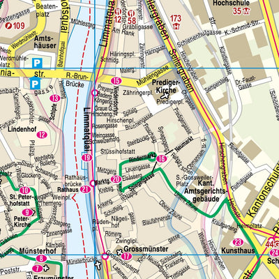 Reise Know-How Verlag Peter Rump GmbH Citymap Zurich 2023 digital map