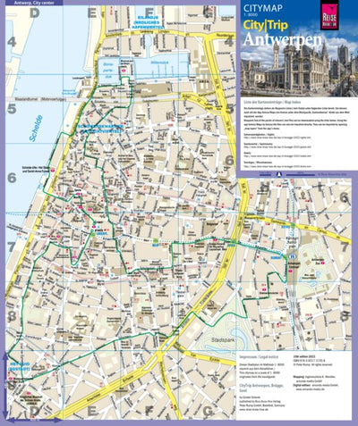 Reise Know-How Verlag Peter Rump GmbH Citymap3 Antwerp 2023 digital map