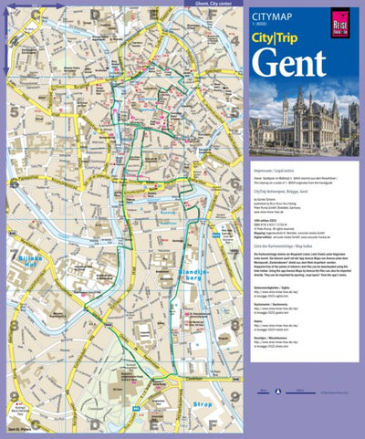 Reise Know-How Verlag Peter Rump GmbH Citymap3 Ghent 2023 digital map