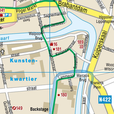 Reise Know-How Verlag Peter Rump GmbH Citymap3 Ghent 2023 digital map