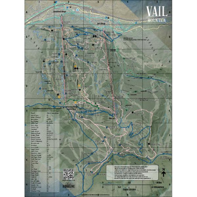 Ridgeline Maps, LLC Vail Mountain Summer Map digital map