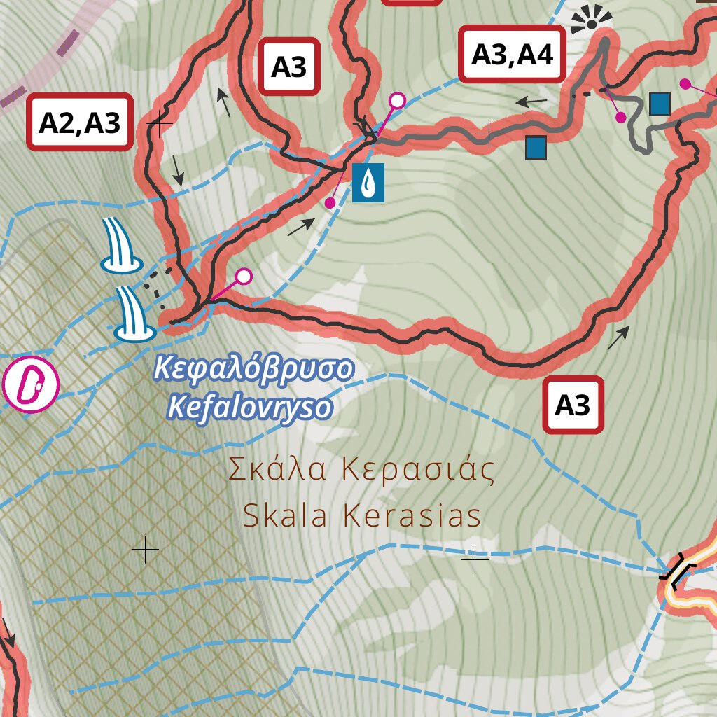 ROUTE maps North Tzoumerka Hiking Map (Pindus Mt.), Epirus, Greece by ...