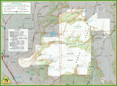 Sacramento Valley Hiking Conference Ladder Falls hike map Nov 2022 digital map
