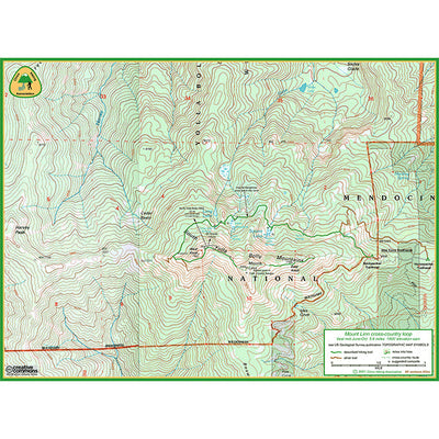 Sacramento Valley Hiking Conference Mount Linn trail map 2021 digital map