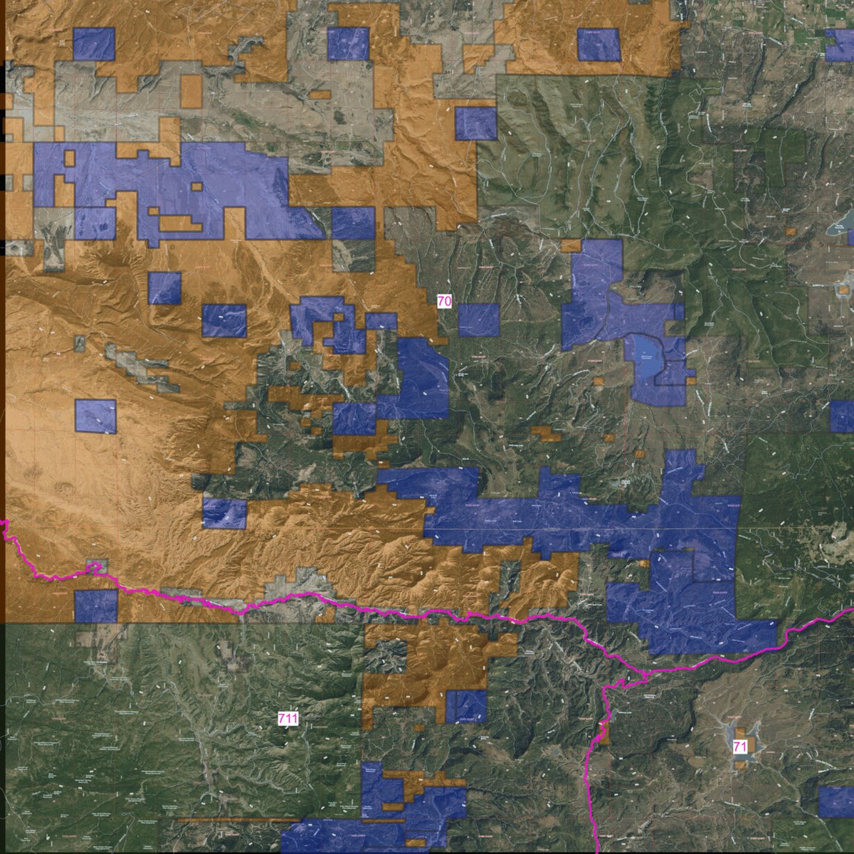 Recreational Land Usage - Lone Cone Area Map by San Juan Mapping ...