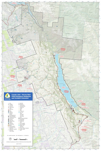 Santa Clara County Parks and Recreation ICP Coyote Lake digital map