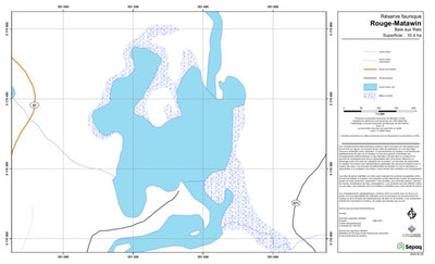 Sépaq Baie aux Rats (Rouge-Matawin) digital map