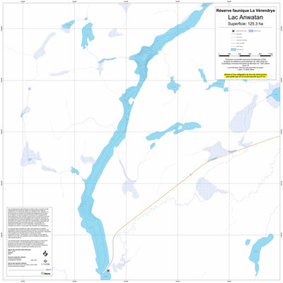 Sépaq Lac Anwatan (La Vérendrye) digital map