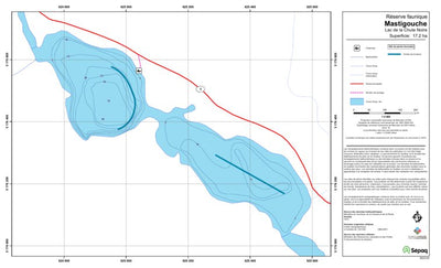 Sépaq Lac de la Chute Noire (Mastigouche) digital map