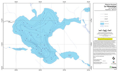 Sépaq Lac du Rocher (La Vérendrye) digital map
