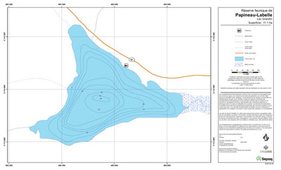 Sépaq Lac Grandin (Papineau-Labelle) digital map