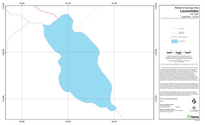 Sépaq Lac Jean (Laurentides) digital map