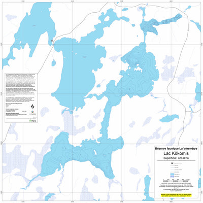Sépaq Lac Kôkomis (La Vérendrye) digital map