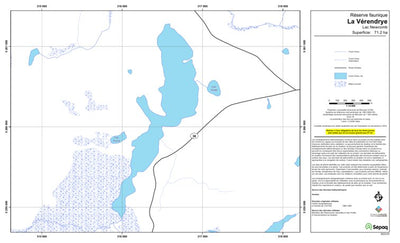 Sépaq Lac Newcomb (La Vérendrye) digital map