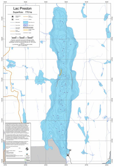 Sépaq Lac Preston (Papineau-Labelle) digital map