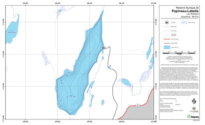 Sépaq Lac Robillard (Papineau-Labelle) digital map