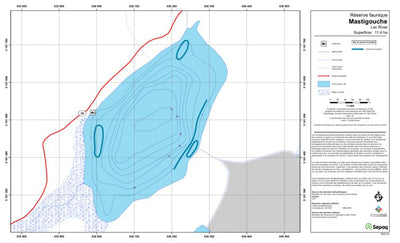 Sépaq Lac Rose (Mastigouche) digital map