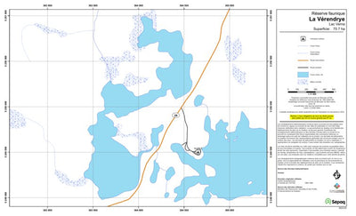 Sépaq Lac Verna (La Vérendrye) digital map