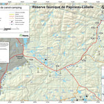 Sépaq Réserve faunique de Papineau-Labelle : Carte de canot-camping (Rivière du Sourd) digital map