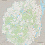 ShadedRelief.com Adirondack Park Reference digital map