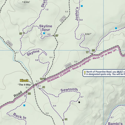 Singletrack Maps Hartman Rocks Trail Map 2nd Edition digital map