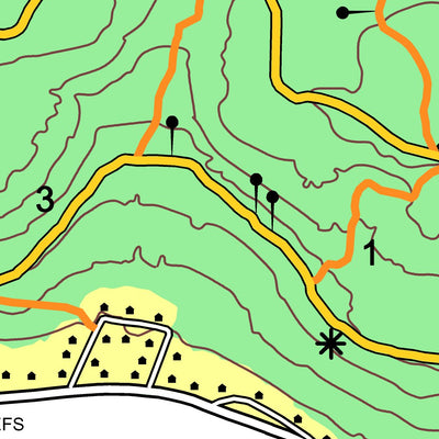 Skogslöparna Gula leden - Åsberget, Örnsköldsvik 2.8 digital map