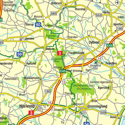 SKYdesign Nordjylland - Regionalkort digital map