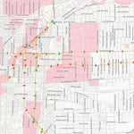 Slow Foot Movement USBR 35 through Downtown Indianapolis, IN digital map