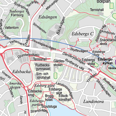 Sollentuna kommun Sollentuna cykelkarta 2019 digital map