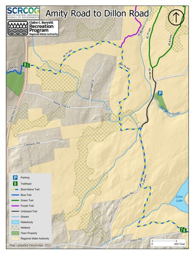 South Central Regional Council of Governments Amity Road to Dillon Road - Woodbridge, CT digital map