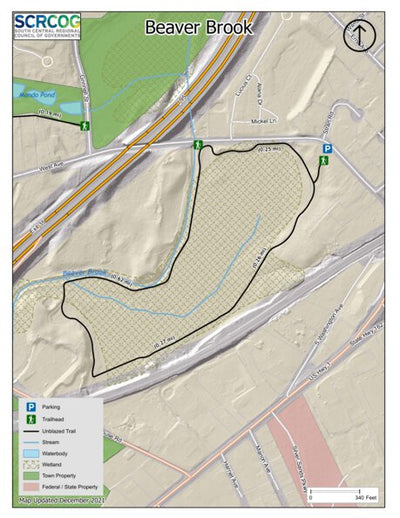 South Central Regional Council of Governments Beaver Brook - Milford, CT digital map