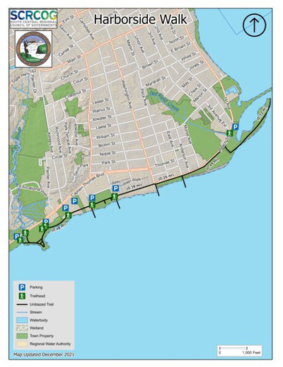 South Central Regional Council of Governments Harborside Walk - West Haven, CT digital map